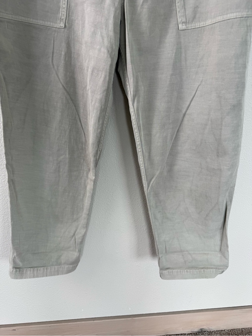NWOT James Perse Pull On Clean Cargo Pant Salt Casual Women’s Size XL - Picture 3 of 12